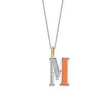 Initial Necklace Orange