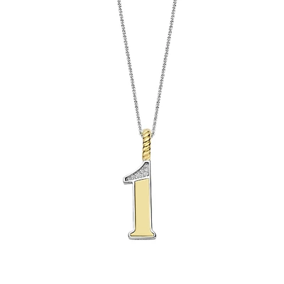 Number Necklace in Golden