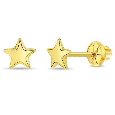 Puffed Star Kids Earrings