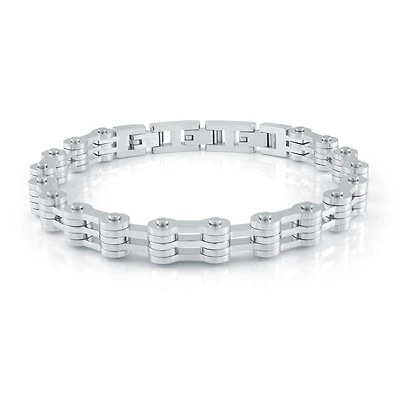 Bike Link Steel Bracelet