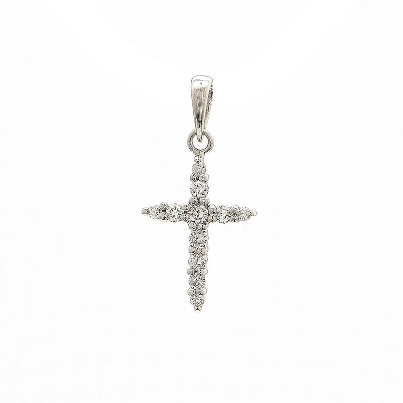 Cross Pendant with .13ct Diamonds