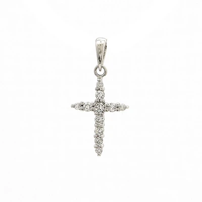 Cross Pendant with .13ct Diamonds