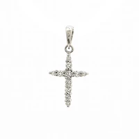 Cross Pendant with .13ct Diamonds