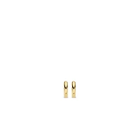 14.4mm All Golden Huggie Earrings