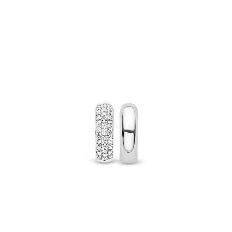 Pave 17MM Hoop Earrings