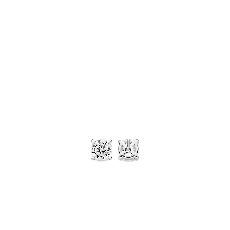 Basic Zirconia Stud Earrings 6mm