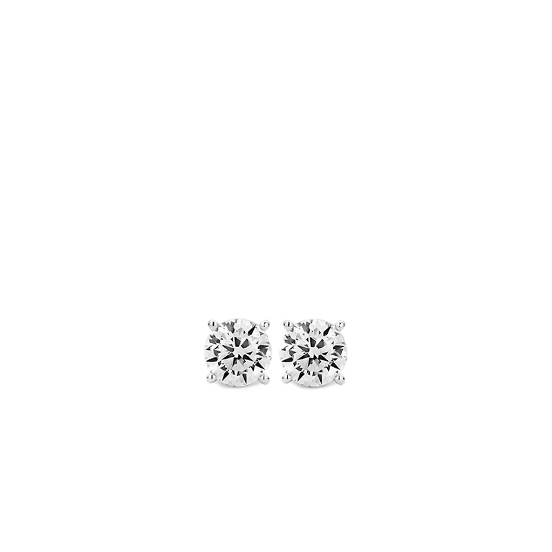Basic Zirconia Stud Earrings 8mm