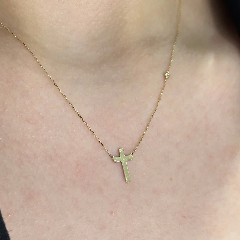 Cross Diamond Necklace
