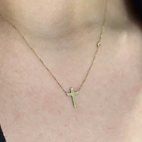 Cross Diamond Necklace