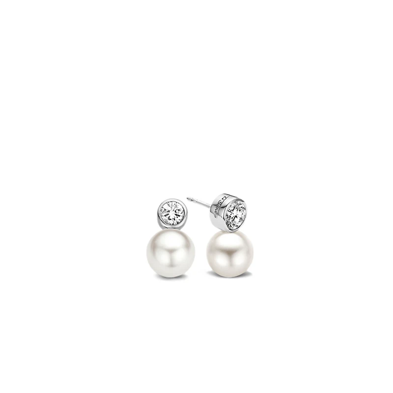 Double Elegance Pearl Earrings