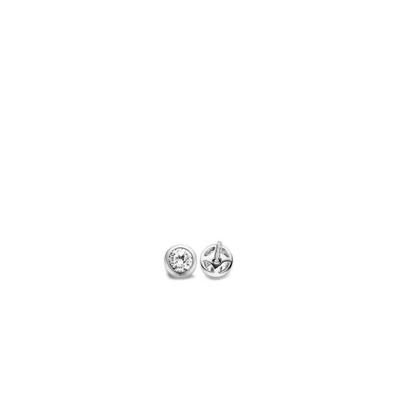 6MM Dot Clear Stud Earrings