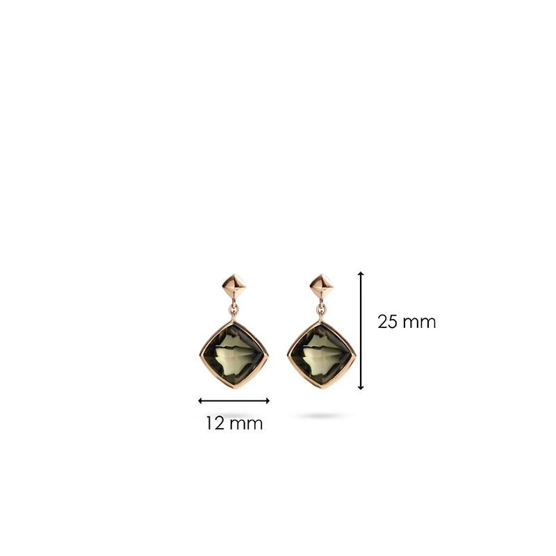 Green Dangle Earrings