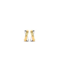 Twist Hoop Golden Earrings