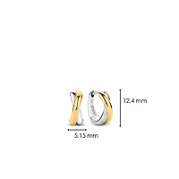 Twist Hoop Golden Earrings