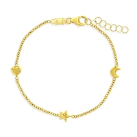 Heart, Star and Moon Kids Bracelet