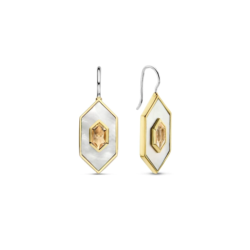 Celestial Mother Pearl Dangle Earrings