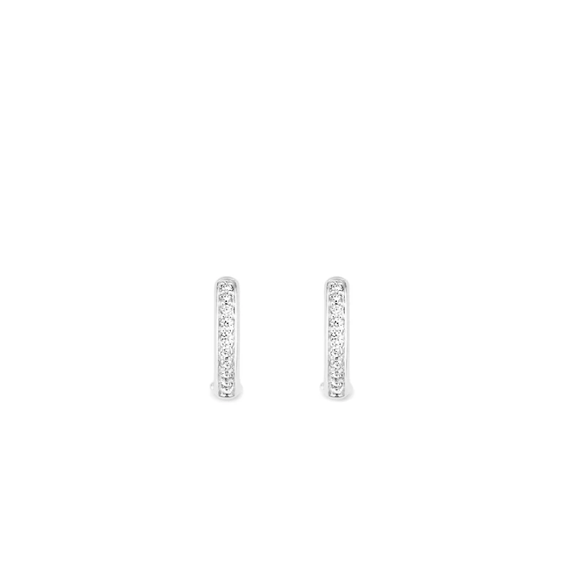 Basic Pave 14MM Huggie Earrings