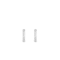 Basic Pave 14MM Huggie Earrings