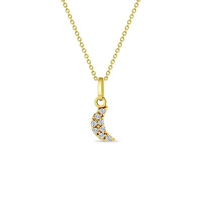 Sparkling Moon Kids Necklace