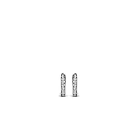 Oval Huggie Pave Earrings