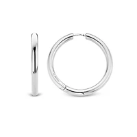 Basic Silver 30MM Hoop Earrings