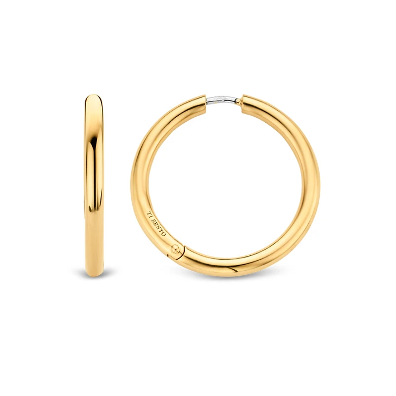 Basic Golden 30mm Hoop Earrings