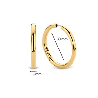 Basic Golden 30mm Hoop Earrings