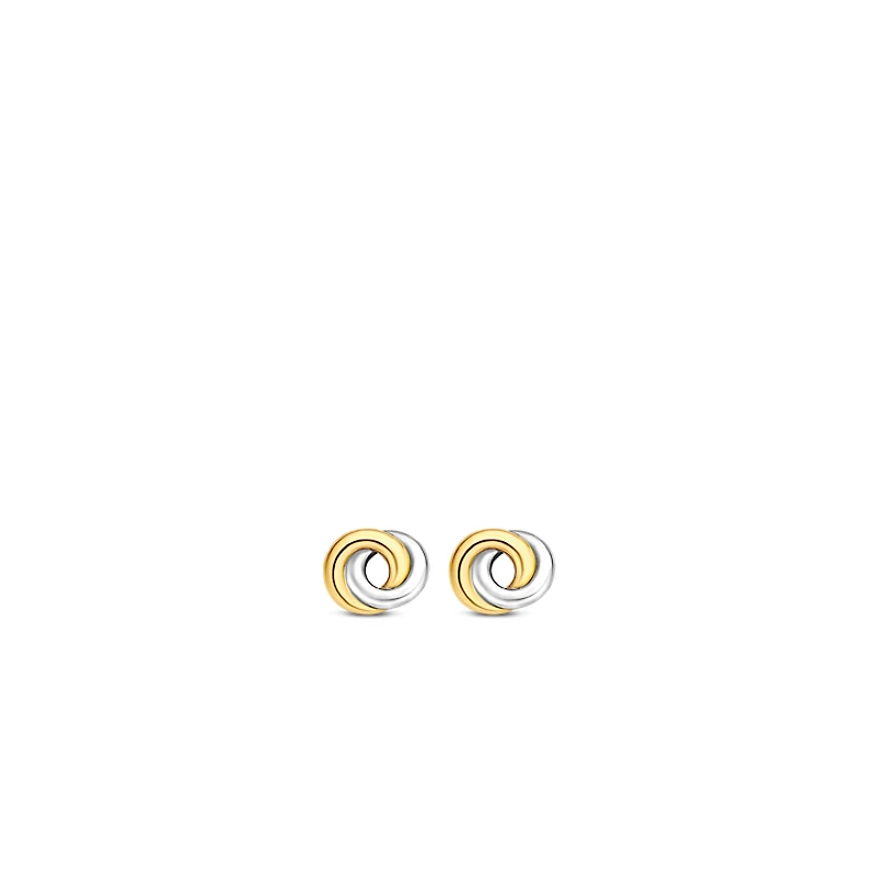 Infinite Wish Two Tone Earrings