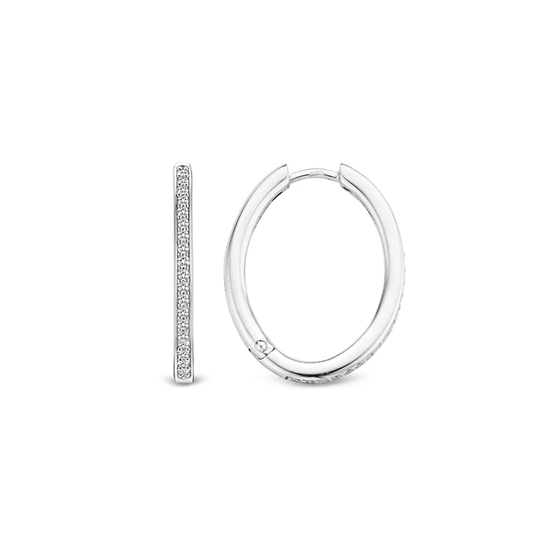 Classic Zirconia Hoop Earrings 26MM