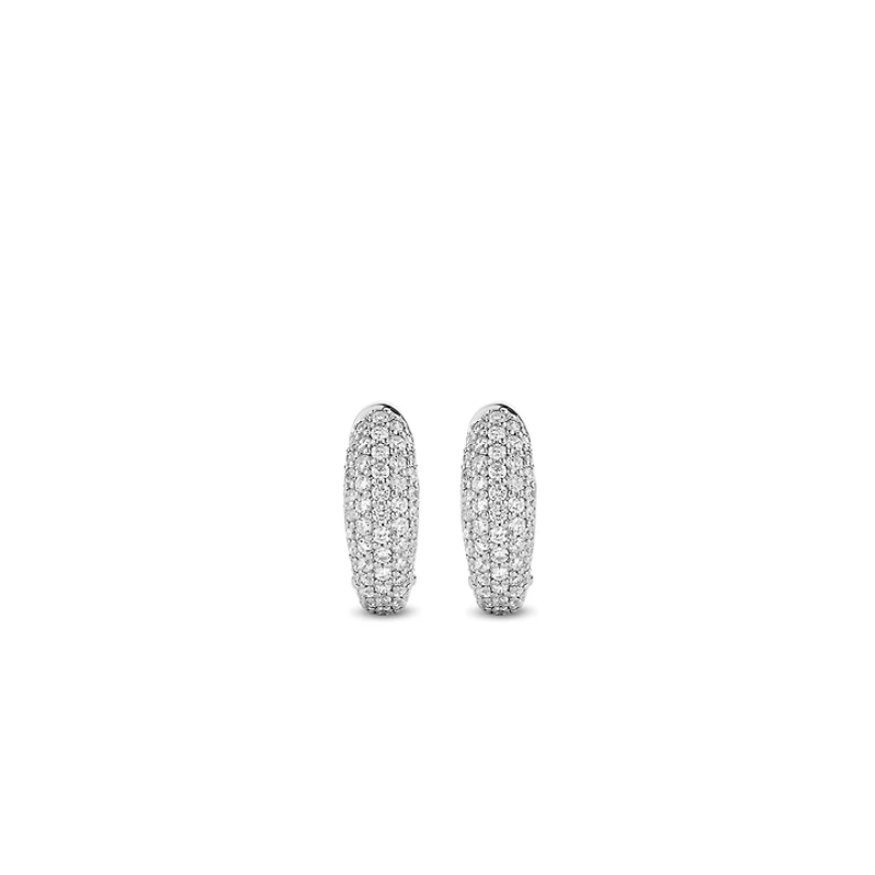 Majestic Pave Huggie Earrings