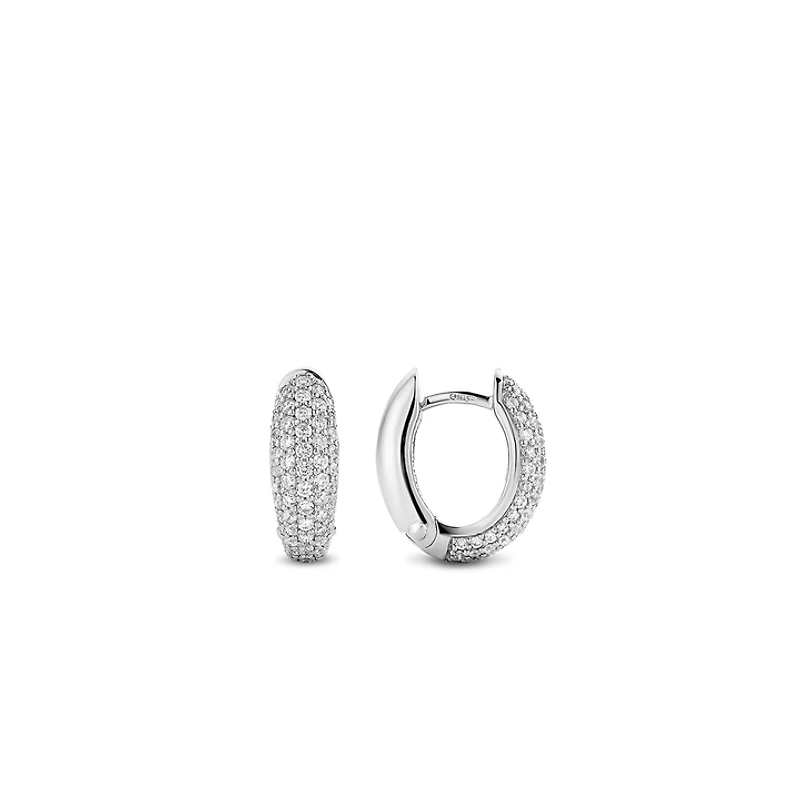 Majestic Pave Huggie Earrings