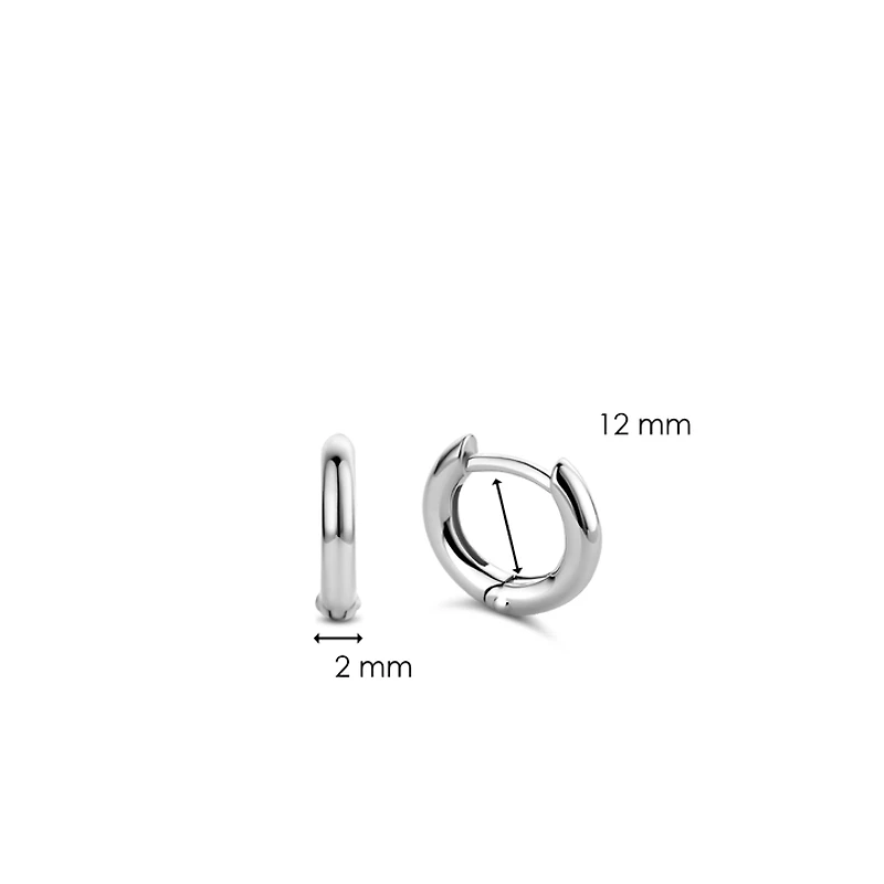 Basic 12MM Huggie Earrings