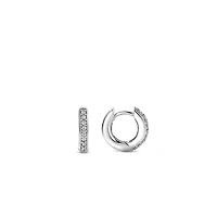 Basic 12MM Pave Huggie Earrings