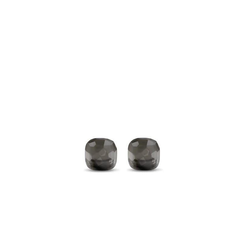 Grey and Rose Cushion Stud Earrings