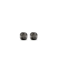 Grey and Rose Cushion Stud Earrings