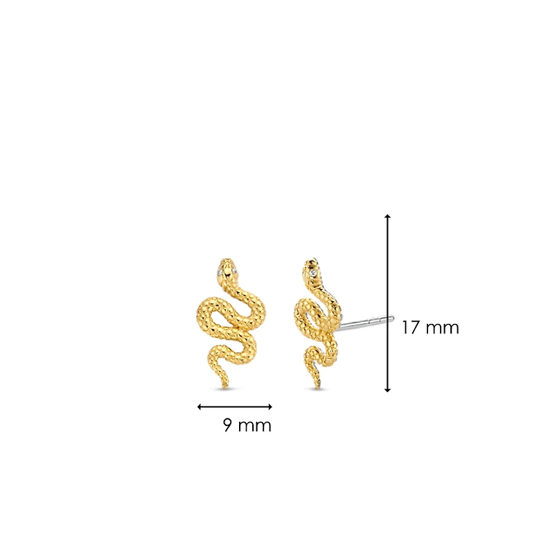 Enchanting Snake Stud Earrings