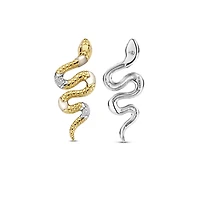 Snake Milky Quartz Earrings