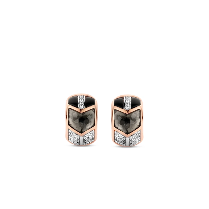 Art Deco Huggie Earrings