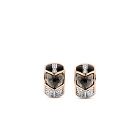 Art Deco Huggie Earrings