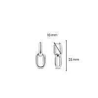 Paperclip Link Smooth Earrings