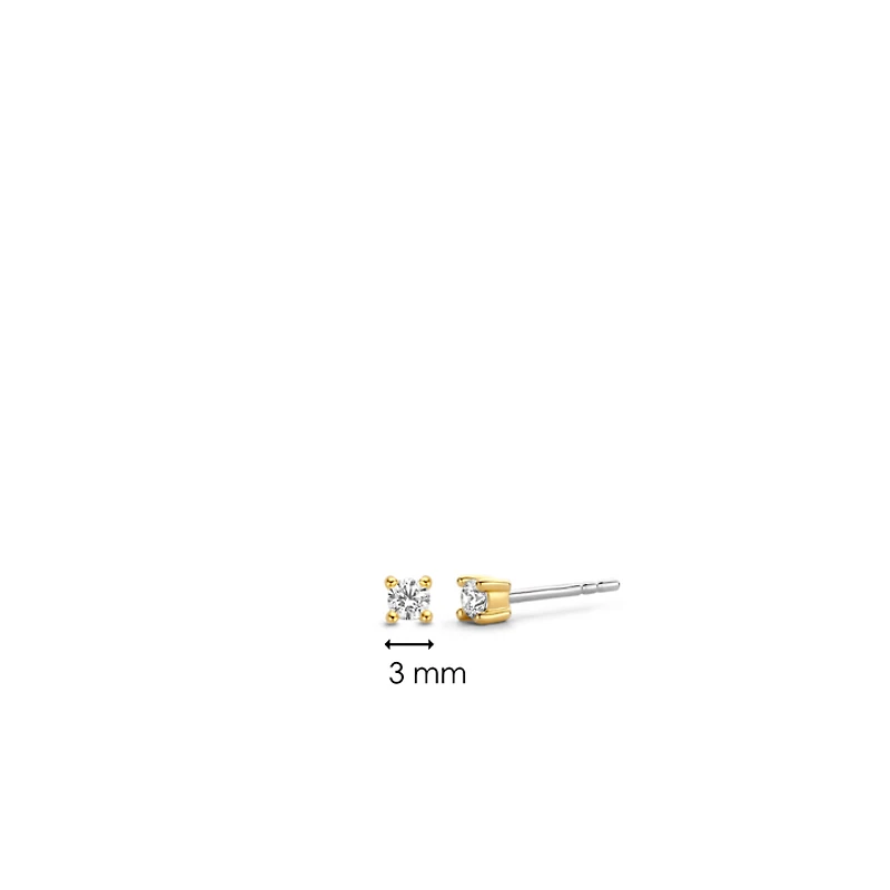 Mini Zirconia 3mm Stud Earrings