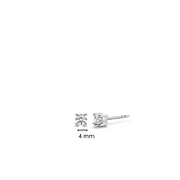 Basic 4MM Zirconia Stud Earrings