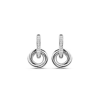 Modern Trinity Silver Earrings