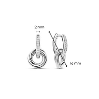 Modern Trinity Silver Earrings