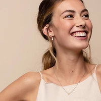 Emerald Cut Huggie Earrings