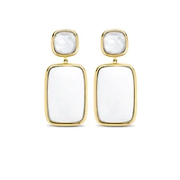 Outspoken White Earrings
