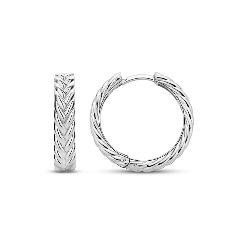 Braid 19mm Hoop Earrings