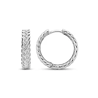 Braid 19mm Hoop Earrings