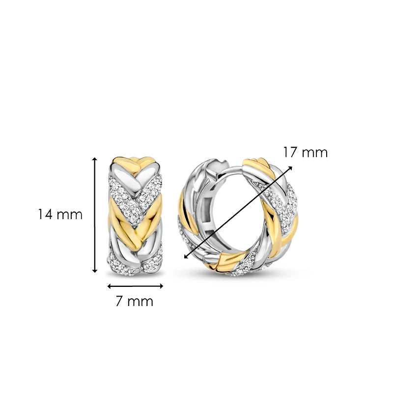 Braid Ultra 14MM Huggie Earrings