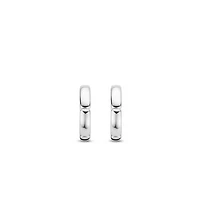Silver Link 15MM Huggie Earrings